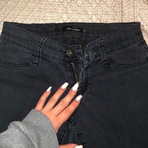 Contraband Size 0 Distress Washed Black Jeans!